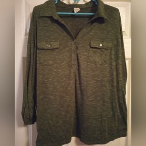 Women's plus size 3x (22-24) olive green top